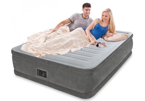 Надувная кровать Queen Comfort-plush Elevated Airbed, 152х203х46 см, со встроенным насосом 220 64414